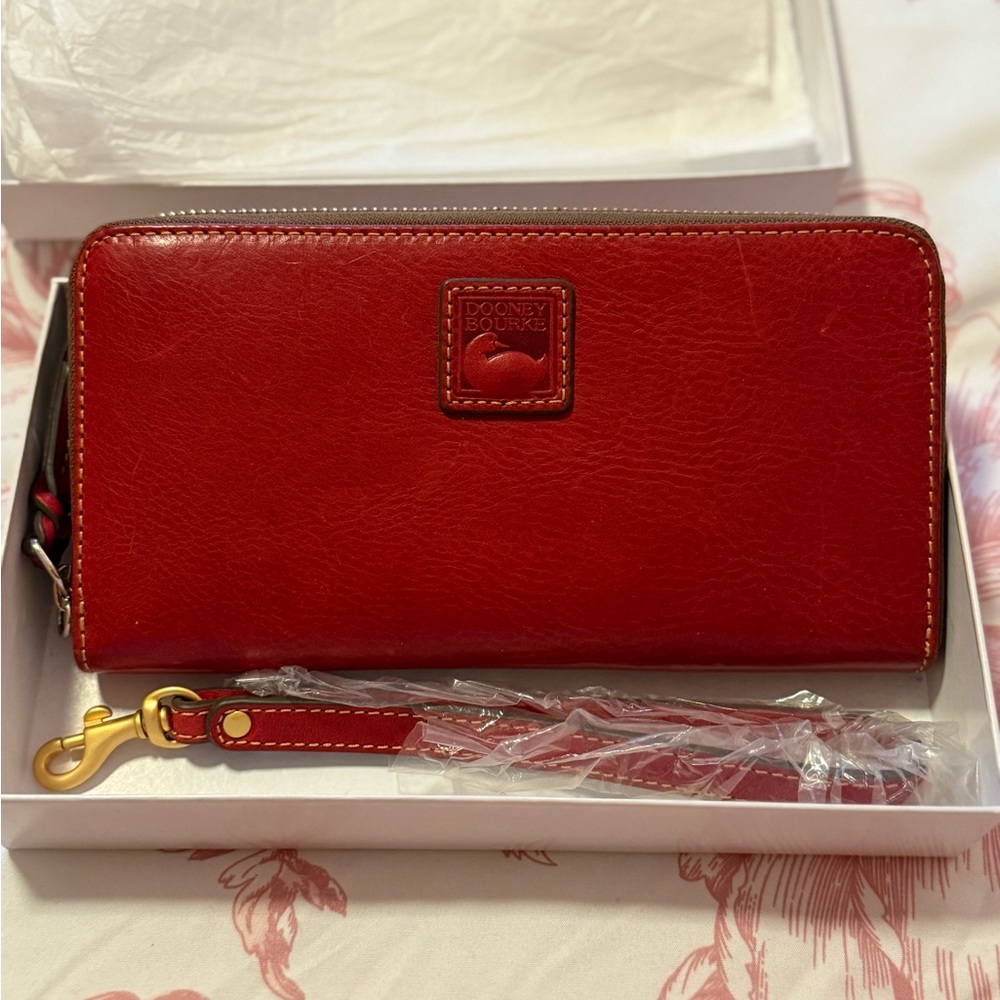 Dooney & Bourke Red Leather Wallet